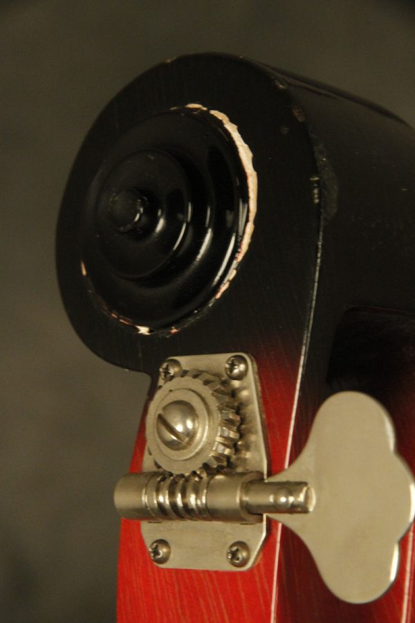1960's Ampeg AEB-1 Scroll Bass Cherry-Red - Image 36