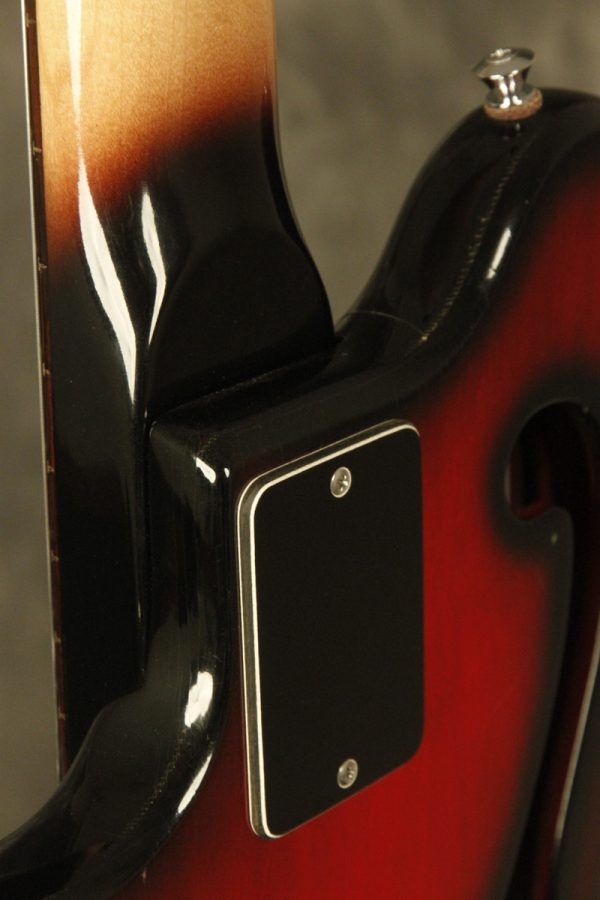 1960's Ampeg AEB-1 Scroll Bass Cherry-Red - Image 38