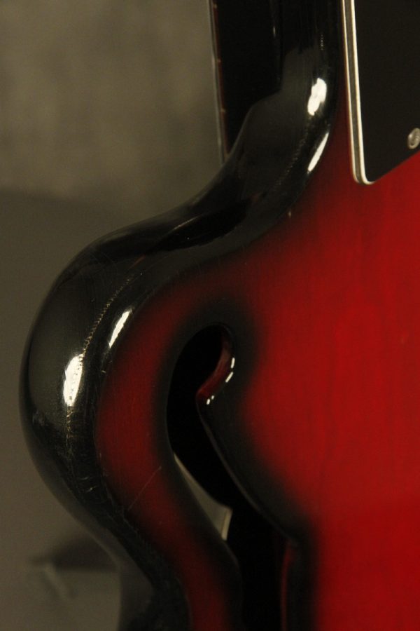 1960's Ampeg AEB-1 Scroll Bass Cherry-Red - Image 39