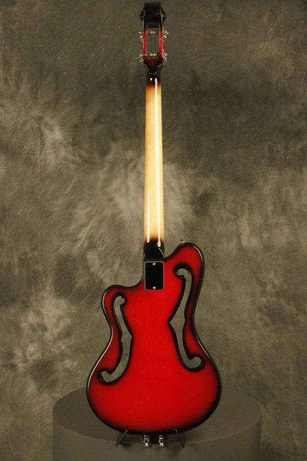 1960's Ampeg AEB-1 Scroll Bass Cherry-Red - Image 40