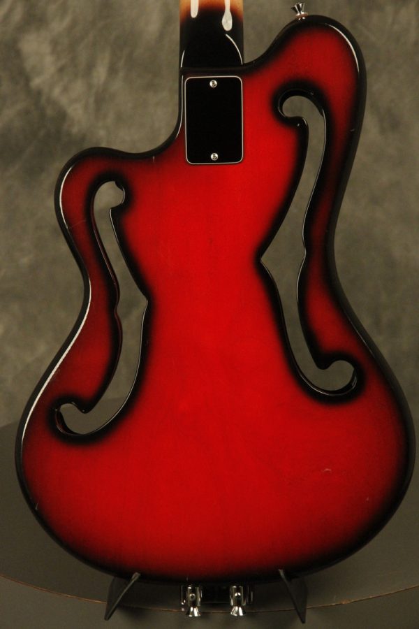 1960's Ampeg AEB-1 Scroll Bass Cherry-Red - Image 41