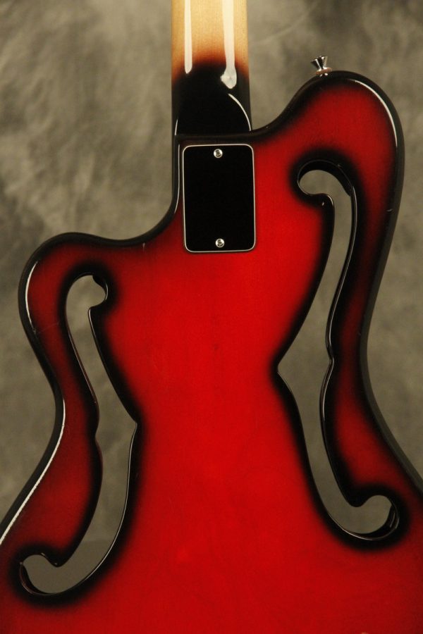 1960's Ampeg AEB-1 Scroll Bass Cherry-Red - Image 42