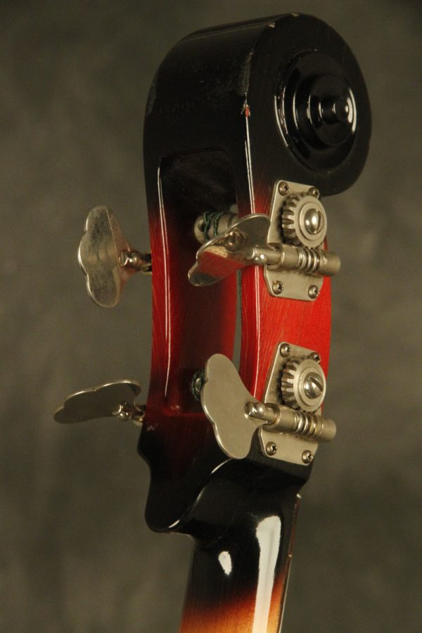 1960's Ampeg AEB-1 Scroll Bass Cherry-Red - Image 50