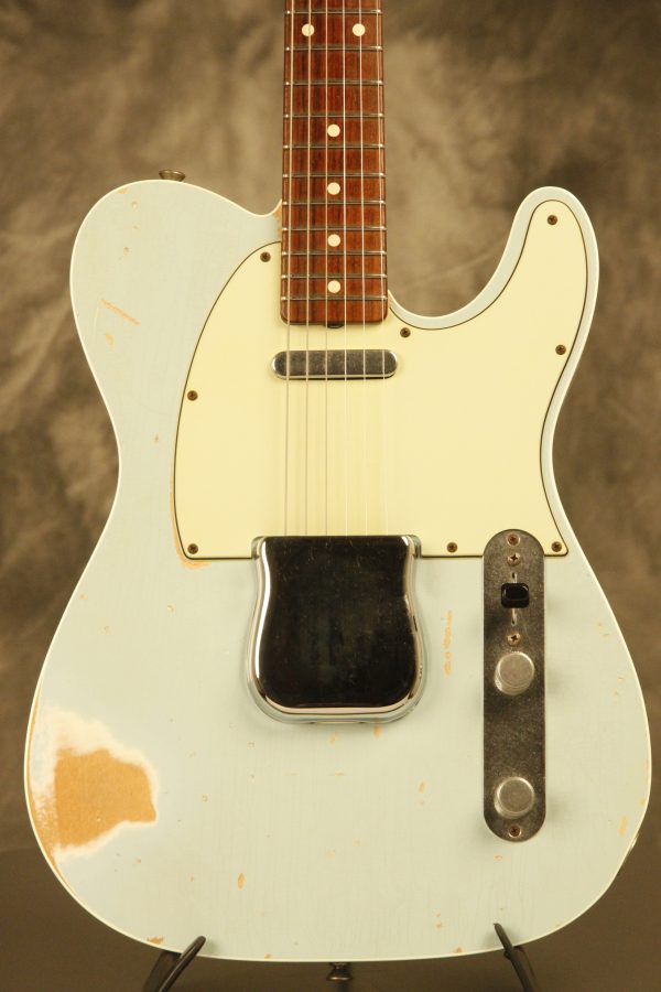 2012 Fender Masterbuilt 60 Custom Telecaster Sonic Blue Custom Shop Heavy Relic Dennis Galuszka - Image 2