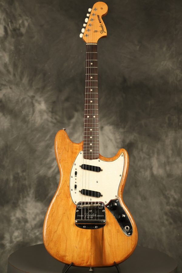 1966 Fender Mustang stripped natural body with poor refinish - Image 3