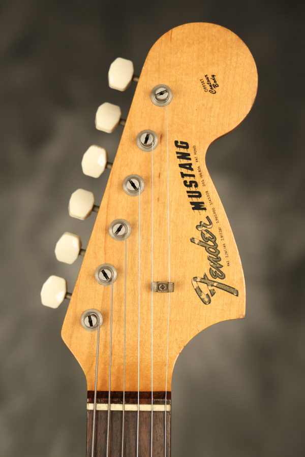 1966 Fender Mustang stripped natural body with poor refinish - Image 4