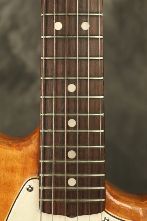 1966 Fender Mustang stripped natural body with poor refinish - Image 8