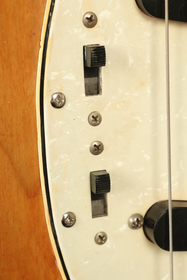 1966 Fender Mustang stripped natural body with poor refinish - Image 11