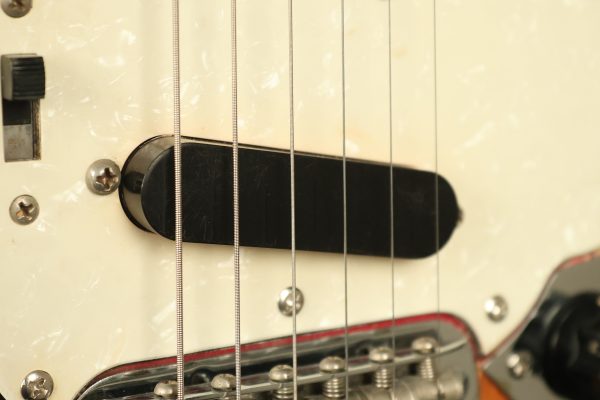 1966 Fender Mustang stripped natural body with poor refinish - Image 13