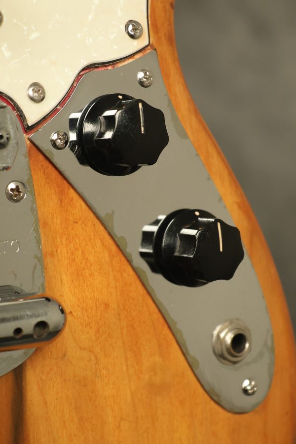 1966 Fender Mustang stripped natural body with poor refinish - Image 15