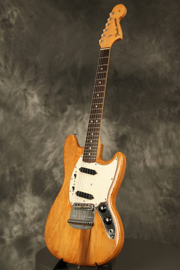 1966 Fender Mustang stripped natural body with poor refinish - Image 16