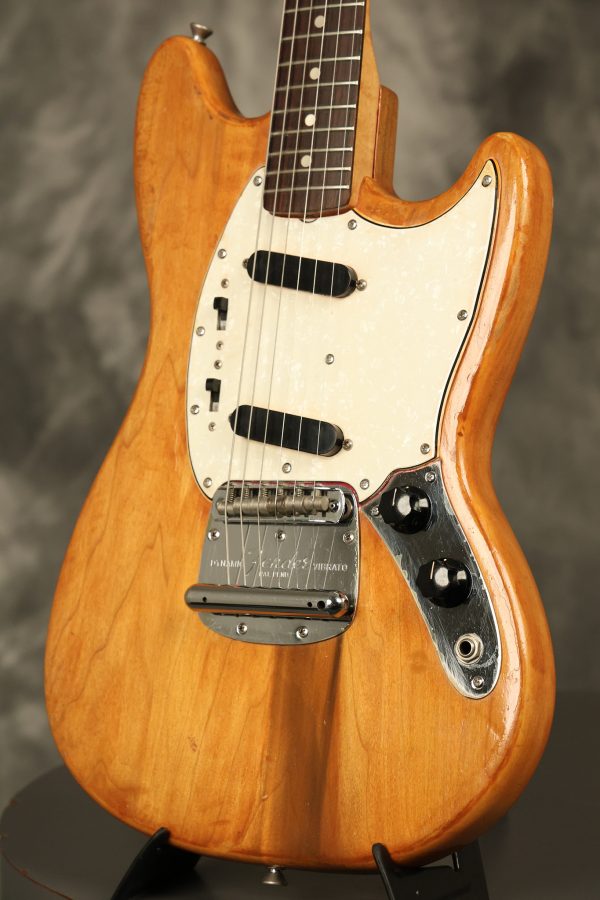 1966 Fender Mustang stripped natural body with poor refinish - Image 17