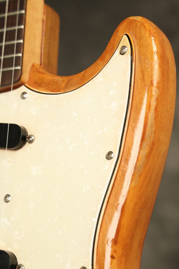 1966 Fender Mustang stripped natural body with poor refinish - Image 18