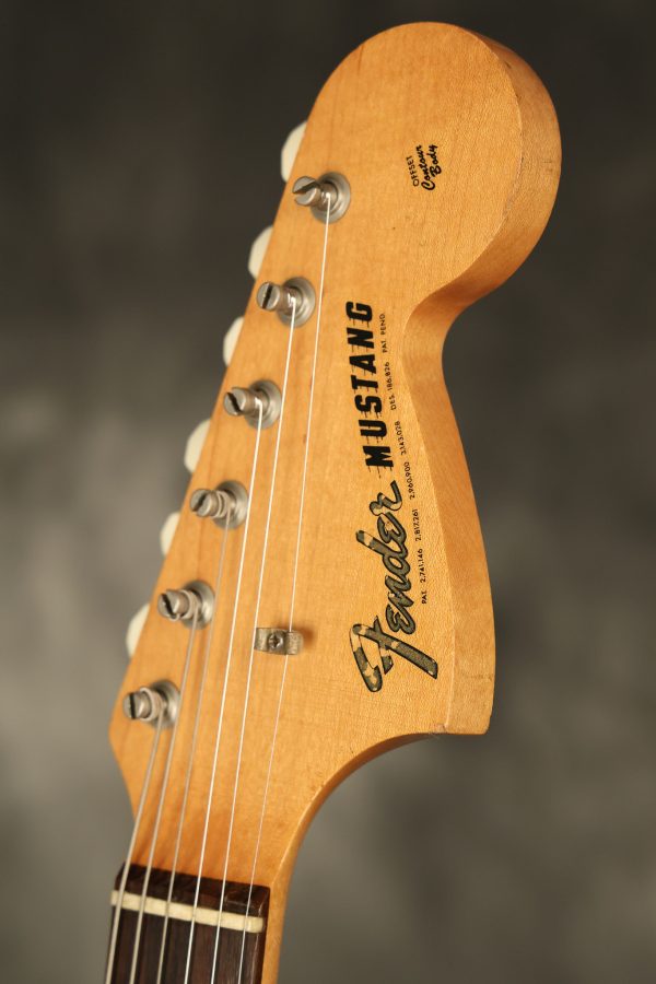 1966 Fender Mustang stripped natural body with poor refinish - Image 20