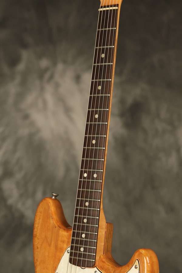 1966 Fender Mustang stripped natural body with poor refinish - Image 21