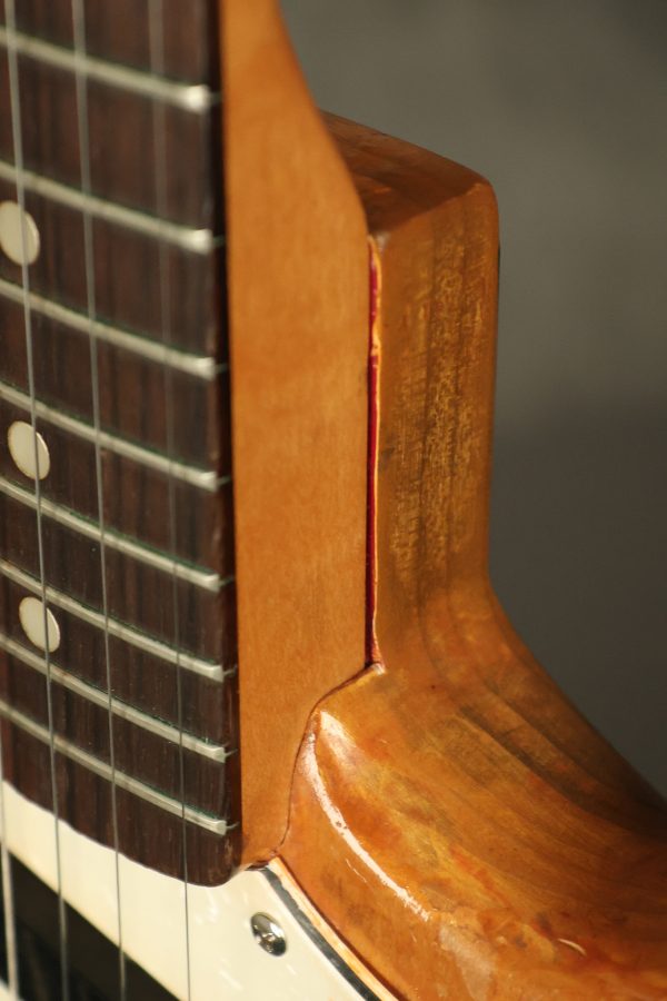1966 Fender Mustang stripped natural body with poor refinish - Image 25