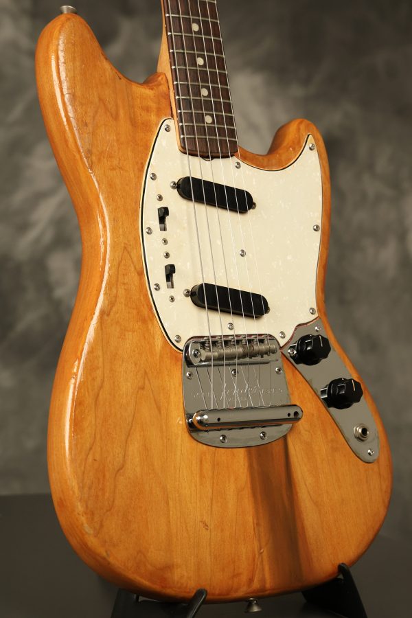 1966 Fender Mustang stripped natural body with poor refinish - Image 27