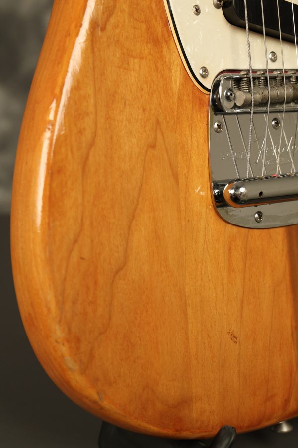 1966 Fender Mustang stripped natural body with poor refinish - Image 29