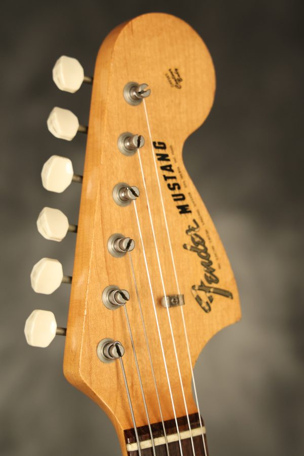 1966 Fender Mustang stripped natural body with poor refinish - Image 30