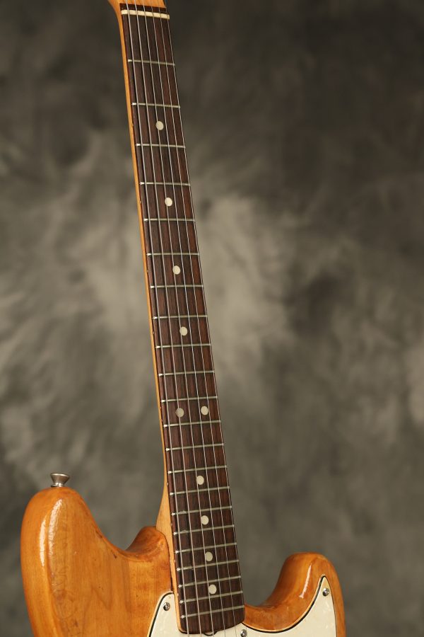 1966 Fender Mustang stripped natural body with poor refinish - Image 31
