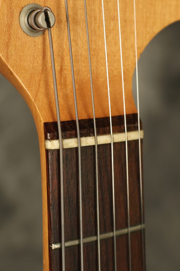 1966 Fender Mustang stripped natural body with poor refinish - Image 32