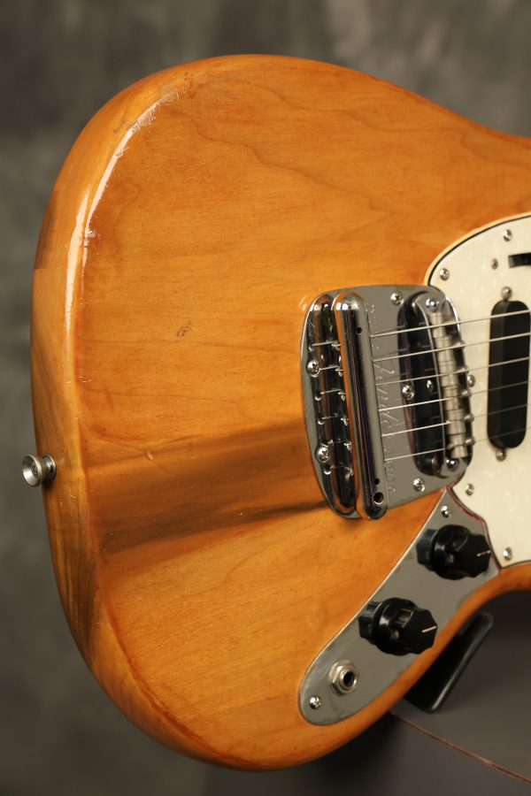 1966 Fender Mustang stripped natural body with poor refinish - Image 37