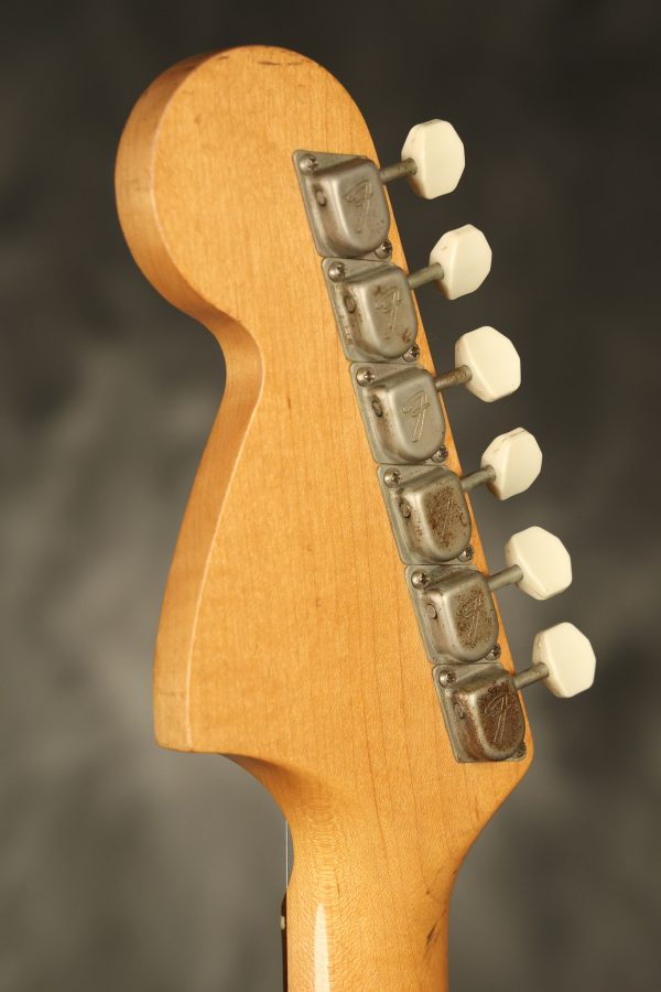 1966 Fender Mustang stripped natural body with poor refinish - Image 46