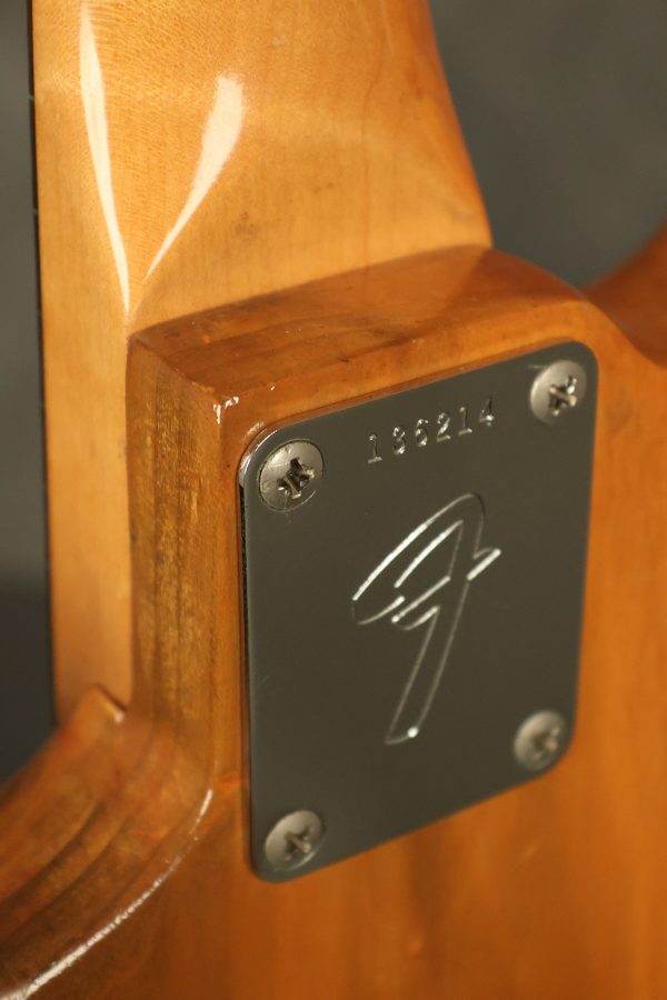 1966 Fender Mustang stripped natural body with poor refinish - Image 48