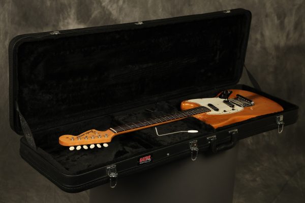 1966 Fender Mustang stripped natural body with poor refinish - Image 63