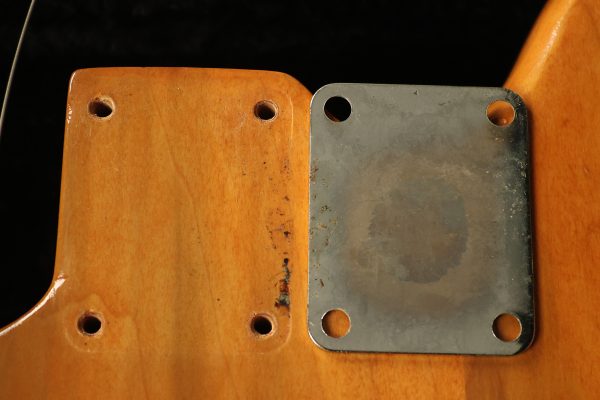 1966 Fender Mustang stripped natural body with poor refinish - Image 66