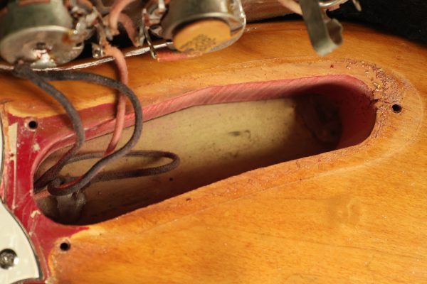 1966 Fender Mustang stripped natural body with poor refinish - Image 75