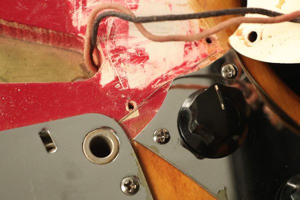 1966 Fender Mustang stripped natural body with poor refinish - Image 83