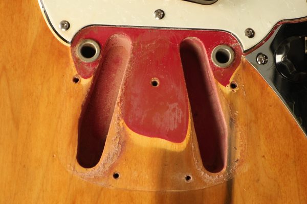 1966 Fender Mustang stripped natural body with poor refinish - Image 89