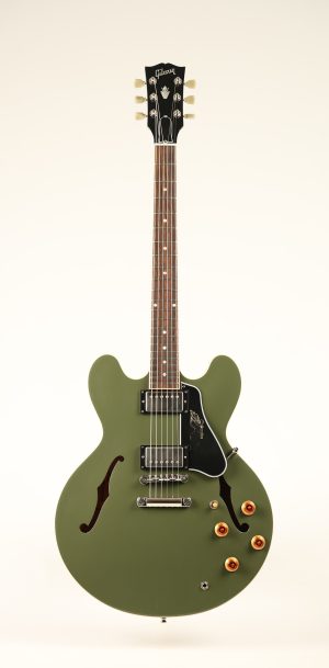 SOLD - 2021 Gibson ES-335 Olive Drab w/Govt. Series pickguard