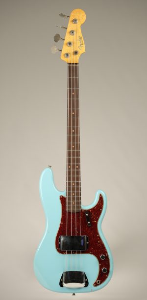 2025 Fender Custom Shop '63 Precision Bass Journeyman Aged Daphne Blue