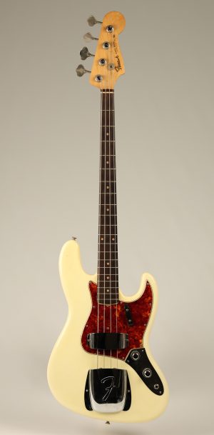 1966 Fender Jazz Bass Custom Color Olympic White