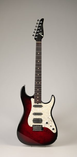 2003 Tom Anderson Hollow Drop Top Classic Cajun Red to Black Burst