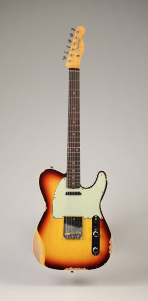SOLD - 2023 Fender Custom Shop Limited Edition '60 Custom Telecaster Sunburst Heavy Relic Double Bound
