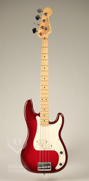 SOLD - 1984 Fender Precision Bass Elite Custom Color Wild Cherry