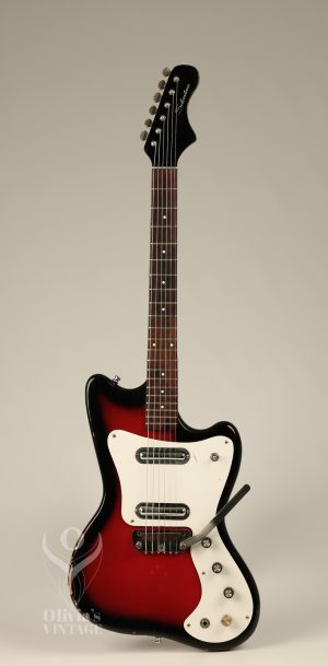 1966 Silvertone 1452L guitar Sunburst Red
