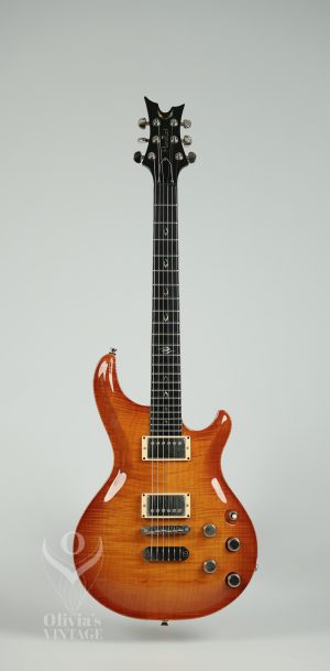 2002 Dean USA Hardtail Flame Maple Trans Amber Limited Edition w/ COA #23 of 100