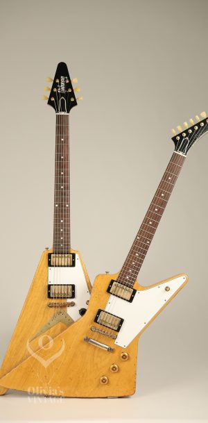 2021 Gibson Collector's Edition 1958 Flying V + Explorer set Korina Murphy Lab Prototype